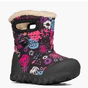 Bogs Toddler B-Moc Waterproof Insulated Winter Boots Floral Garden Infant Size 5
